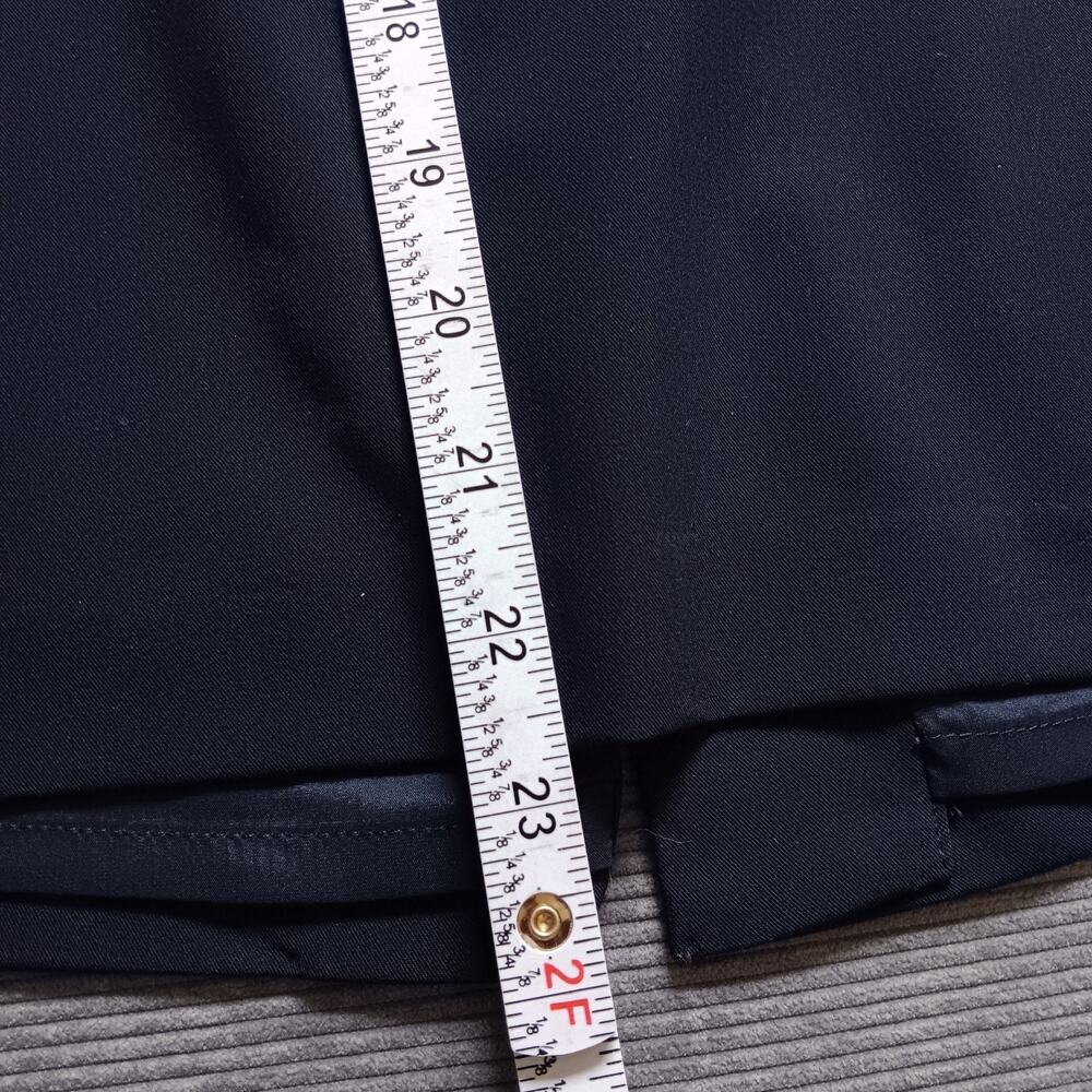 Tommy Hilfiger Pencil Skirt Zipper Pockets Above Knee Career Navy Size 12 - Picture 9 of 9